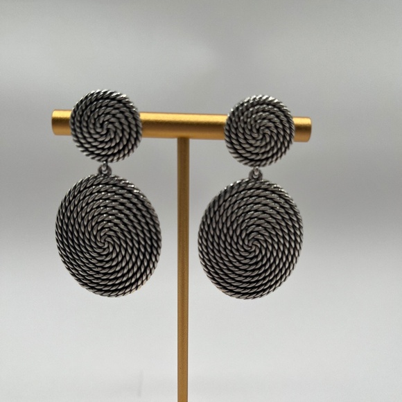 David Yurman Cable Coil Double-Drop Earrings - Picture 1 of 5